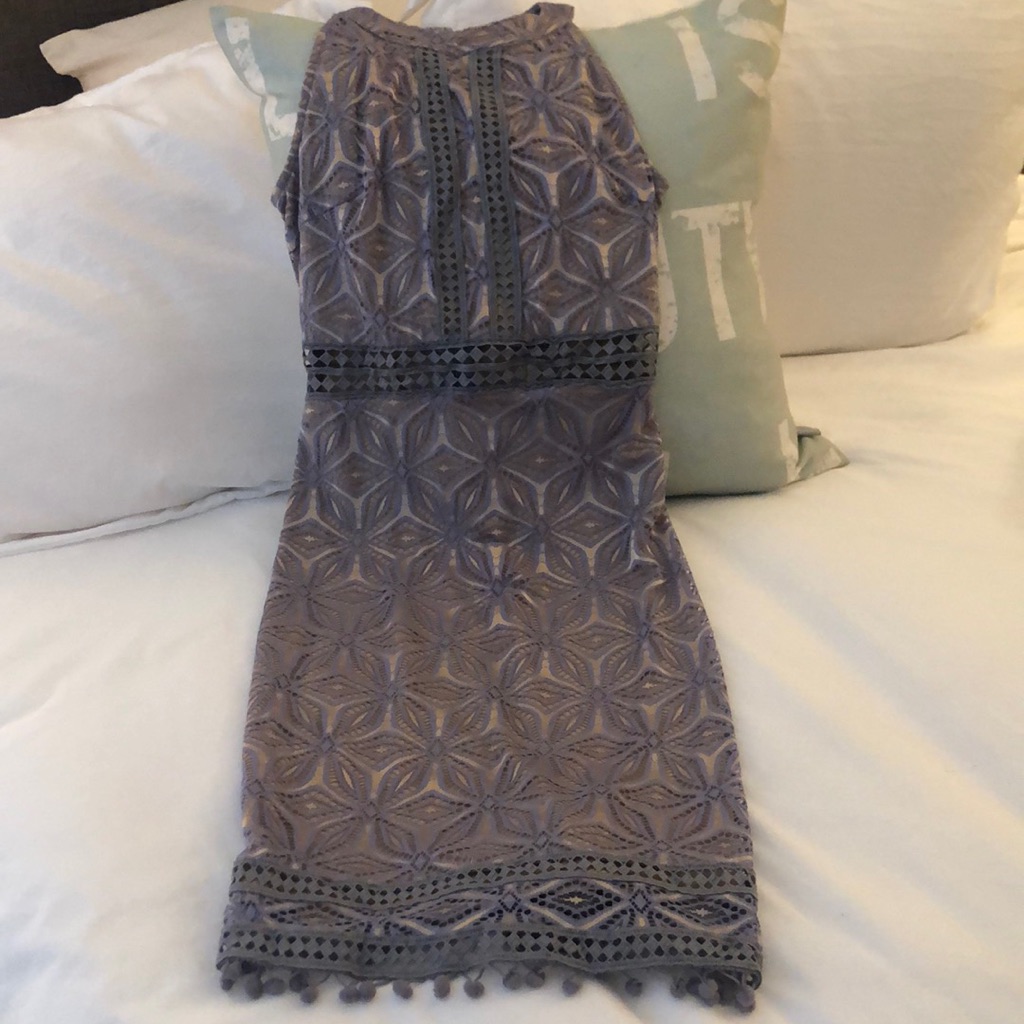 Nwt Dress Forum | Periwinkle Blue Lace Dress | Size Small: Made In Los Angeles
